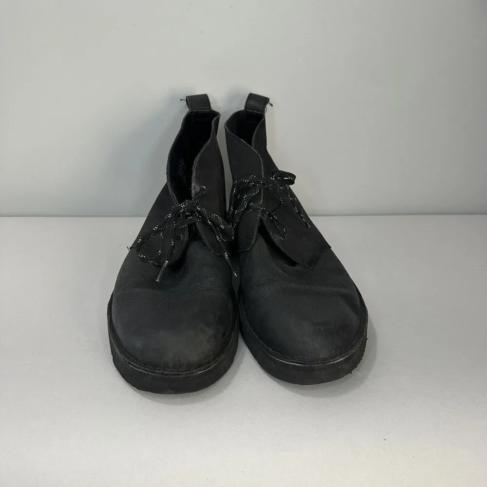 Clarks Original Desert Chukka Boot Size 13 Vintage Leather Vibram Canvas